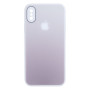 Чехол-накладка TPU Glass Logo Matte Gradient with Frame для Apple Iphone X / Xs