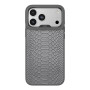 Чохол Kajsa Glamorous Collection Snake Pattern with MagSafe для iPhone 17 Pro Max orange plus o-ring