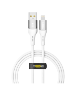 Data - кабель YOKI SOLID YK-SO15 USB to Lightning 1.2m, White
