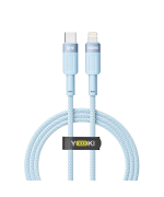 Data - кабель YOKI STYLE YK-ST41 Type-C to Lightning 30W 1.2m, Blue