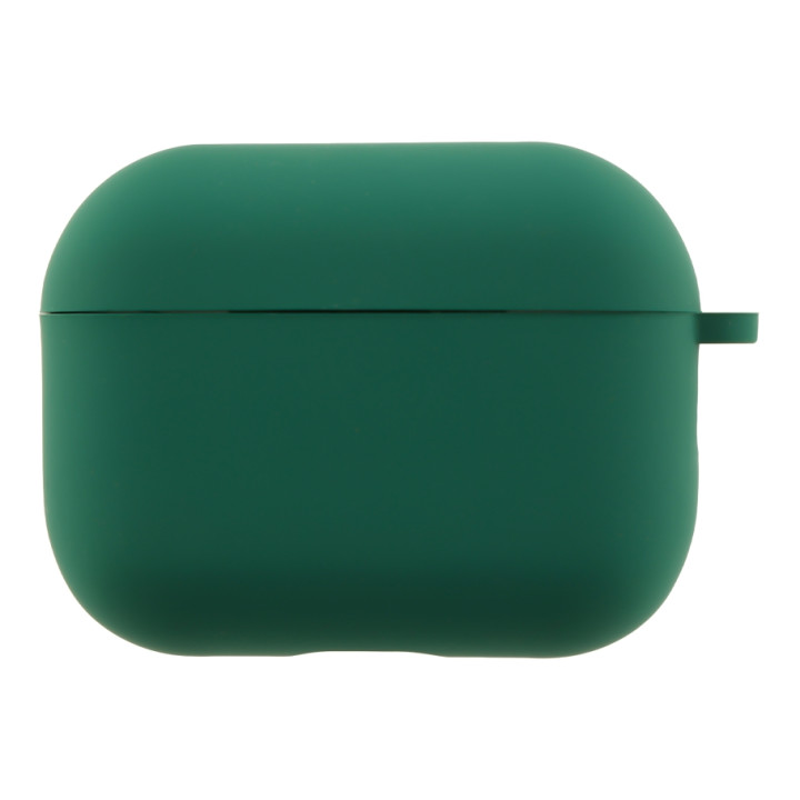 Чохол - футляр Silicone Case with microfibra для Airpods Pro 3, Atrovirens