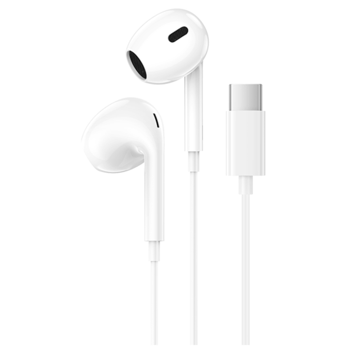 Дротові навушники Borofone BM100 Max Type-C, White