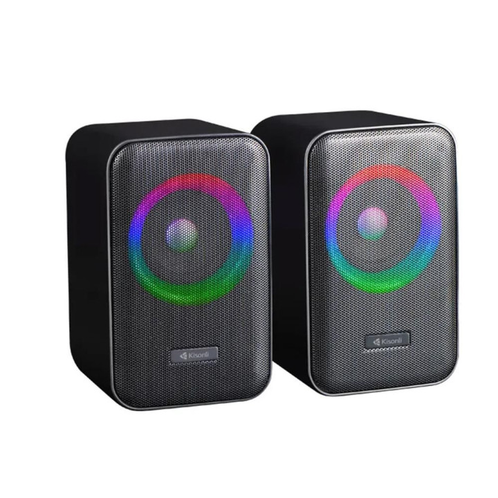 Компьютерные колонки Kisonli X20 RGB USB Bluetooth, Black