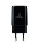 Мережевий зарядний пристрій Ridea RW-11111 Element USB 2.1A USB-Micro, Black
