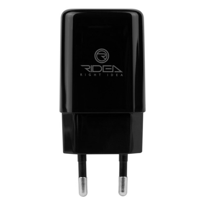 Мережевий зарядний пристрій Ridea RW-11111 Element USB 2.1A USB-Micro, Black