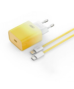 Сетевое Зарядное Устройство XO CE18 1Type-C PD / QC 30W Type-C to Lightning, Yellow