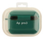 Чохол - футляр Silicone Case with microfibra для Airpods Pro 3, Atrovirens