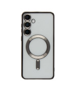 Чохол TPU Metallic Full Camera with Magsafe для Samsung Galaxy S25+ 5G