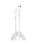 USB кабель XO NB235 Zebra series Braided Lightning 2.4A, White