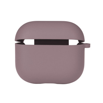 Чехол футляр Silicone Case with microfibra для Airpods 3, Blackcurrant