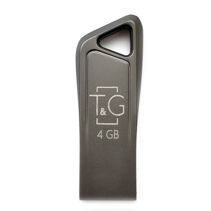 USB флешка T&G Metal 114 4GB USB 2.0 Plug and Play, Black