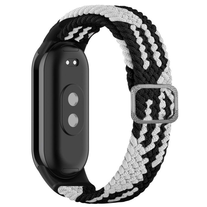 Ремінець для Xiaomi Mi Band 8 Elastic adjustment, Black White