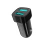 Автомобільний зарядний пристрій Ridea RCC-21212 Grand Type-C 2USB, Black