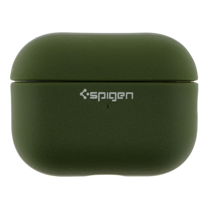 Чехол Spigen Leather Armor для Airpods Pro 2, Pitch Green