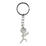 Металлический брелок Stickman для ключей, Silver
