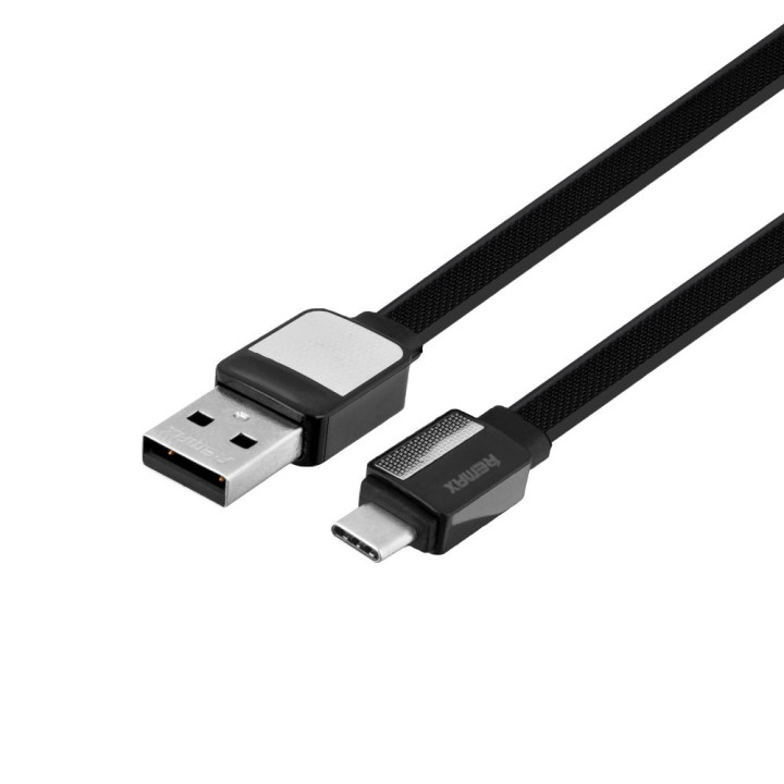 Data кабель USB Remax RC-154a Platinum Type-C 2,4A 1m, Black