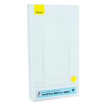 Захисне скло Baseus Crystal 0.3mm для Apple IPhone 14 Plus (2 шт), Transparent