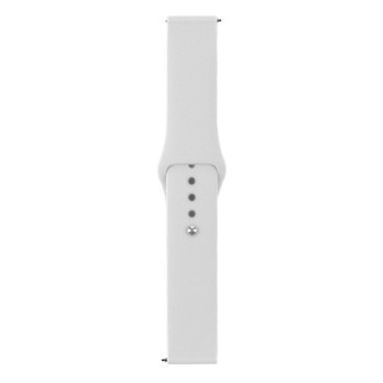 Ремінець Універсальний Sport band для Samsung / Amazfit / Huawei 20 mm, White