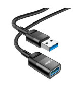 USB Удлинитель Hoco U107 USB - USB3.0 (1.2m), Black
