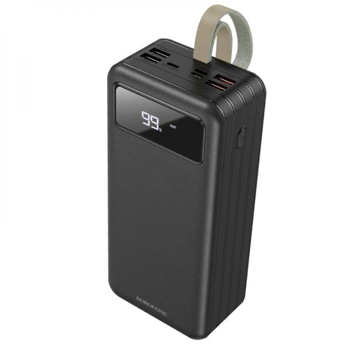 Портативная батарея Power Bank Borofone DBT09 With light 60000 mAh, Black