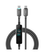 Data - кабель YOKI MONITOR YK-CAMO924L2 Type-C to Type-C 240W 2m, Black