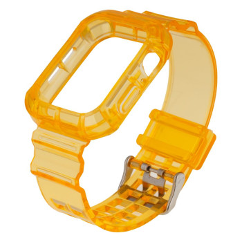 Ремешок Color Transparent для Apple Watch 44mm + Protect Case, Peach