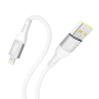 Data - кабель YOKI SOLID YK-SO15 USB to Lightning 1.2m, White