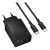 Сетевое зарядное устройство Borofone BAS76A USB QC3.0 / Type-C PD30W with cable, Black