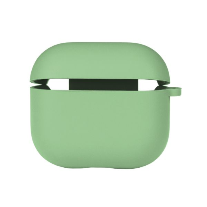 Чехол-футляр для наушников Silicone Case with microfibra для Airpods 4, Spearmint