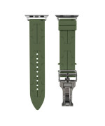 Ремешок Silicone Hermes для Watch 42 / 44 / 45 / 49 mm, Pine Needle Green