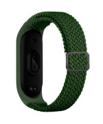 Ремешок для Xiaomi Mi Band 3 / 4 / 5 / 6 / 7 Elastic adjustment, Green