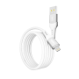 Data - кабель YOKI SOLID YK-SO15 USB to Lightning 1.2m, White