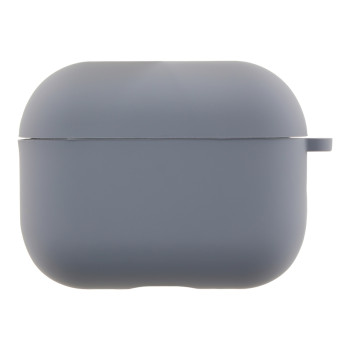 Чехол - футляр Silicone Case with microfibra для Airpods Pro 3, Lavender grey