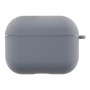 Чохол - футляр Silicone Case with microfibra для Airpods Pro 3, Lavender grey