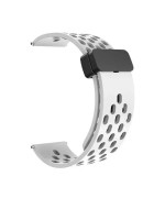 Ремешок Silicone 22mm With Magnetic для Samsung / Amazfit / Huawei, White