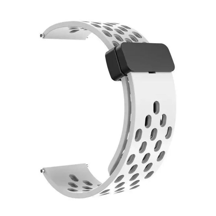 Ремешок Silicone 22mm With Magnetic для Samsung / Amazfit / Huawei, White