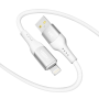 Data - кабель YOKI SOLID YK-SO15 USB to Lightning 1.2m, White