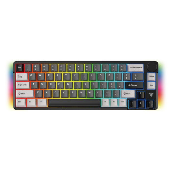 Игровая Bluetooth клавиатура Fantech ATOM PRO66 MK919 Blue Switch с ARGB-подсветкой, Black