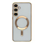 Чохол TPU Metallic Full Camera with Magsafe для Samsung Galaxy S25+ 5G