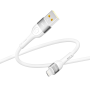 USB Data-кабель Ridea RC-XS51 X-Silicone 12W 2,4A Lightning 1.2m, White