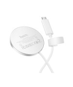 Бездротовий зарядний пристрій Hoco CW63 Pro Qi2.2 25W with cable Type-C 1.2m, White