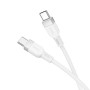 Кабель Hoco X109 Silicone Type-C to Type-C 60W, White