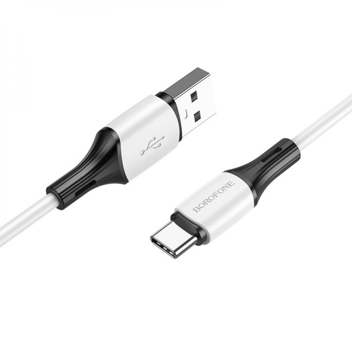 USB кабель Borofone BX79 Silicone Type-C 3A, White