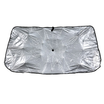 Автомобильный cолнцезащитный зонт 120x65 см, Black-Silver