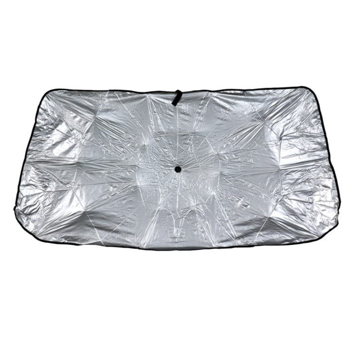 Автомобильный cолнцезащитный зонт 120x65 см, Black-Silver