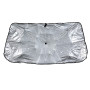Автомобильный cолнцезащитный зонт 120x65 см, Black-Silver