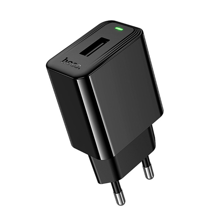 Мережевий зарядний пристрій Hoco CS91A USB 10.5W, Black