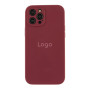 Чехол Silicone Case Full Size with Frame для iPhone 12 Pro Max 68.blackcurrant