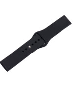 Ремінець Silicone 20mm Original Button Design для Samsung / Amazfit / Huawei, Black