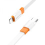 Data-кабель USB Borofone BX89 Union Type-C to Lightning PD20W 1m, White orange